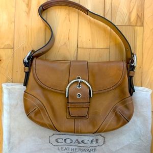 COACH leather shoulder bag